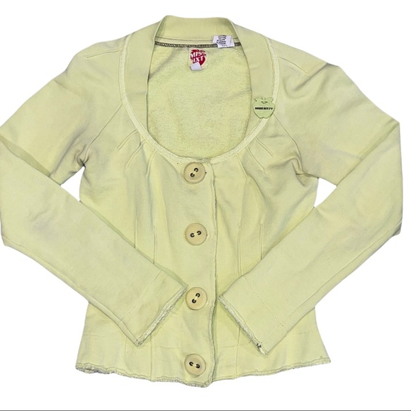 Vintage Miss Sixty Bright Yellow/Green Jacket Size Small - Picture 5 of 10